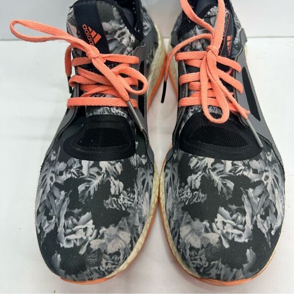 Adidas Pure Boost X Running Shoes Gray Low Top Floral - Picture 6 of 10